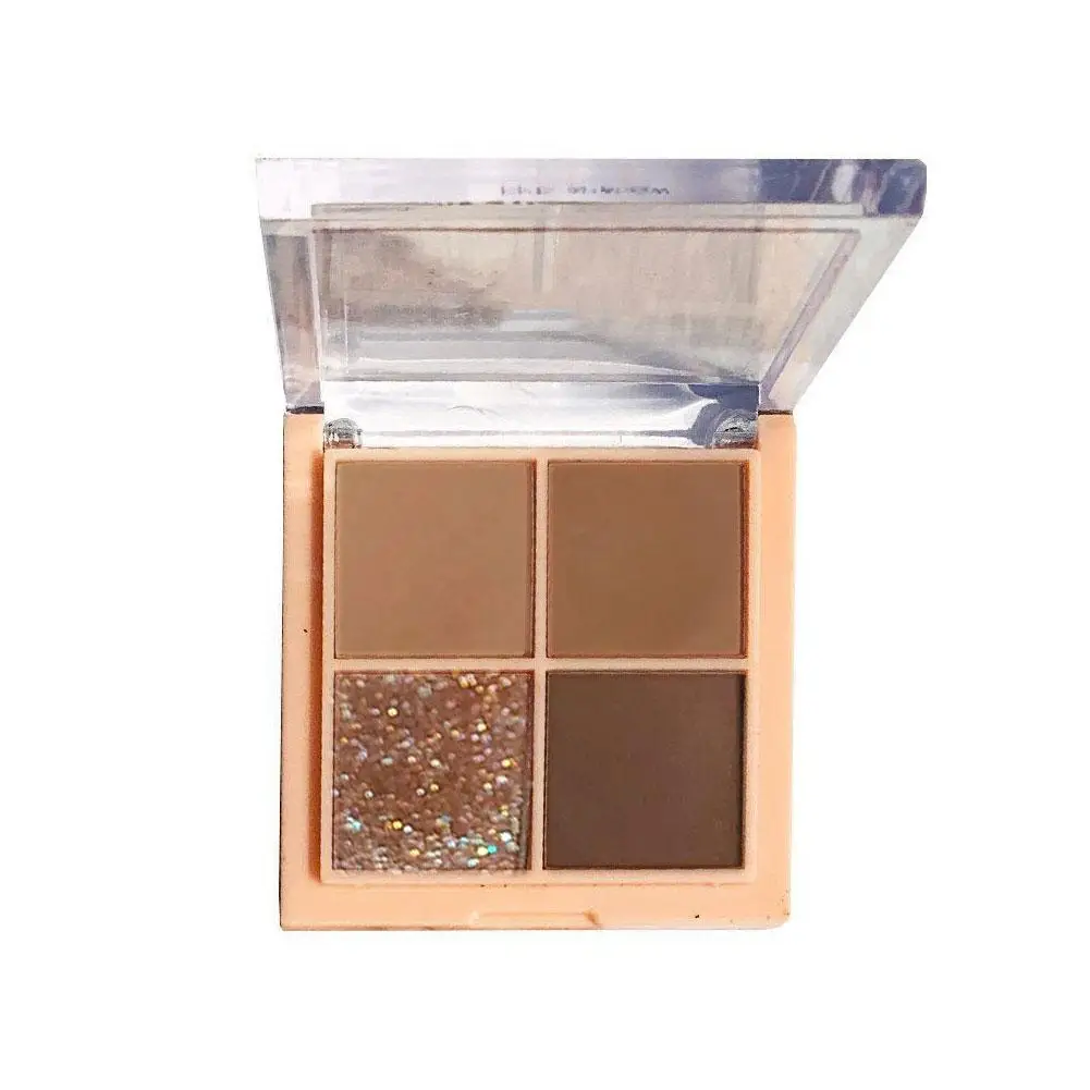 Mini fard à barrage nacré pour filles, paillettes scintillantes, ombre grossissante, quatre couleurs, 256 carreaux, maquillage pour les yeux, L7I3