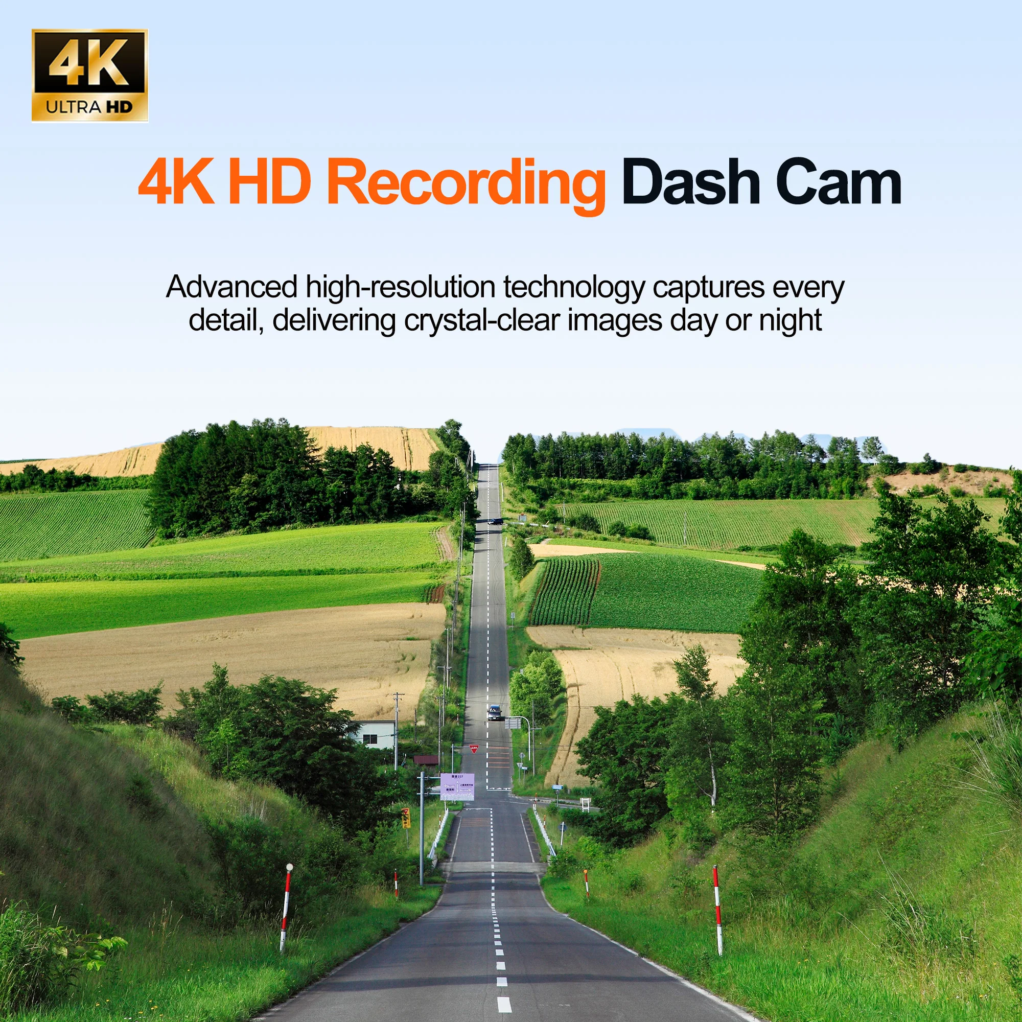 BEPOCAM ZD03 4K Dash Camera for Car DVR Camera Dashcam Built in WIFI & App Control 170° Wide Angle FOV WDR Night Vision Recorder