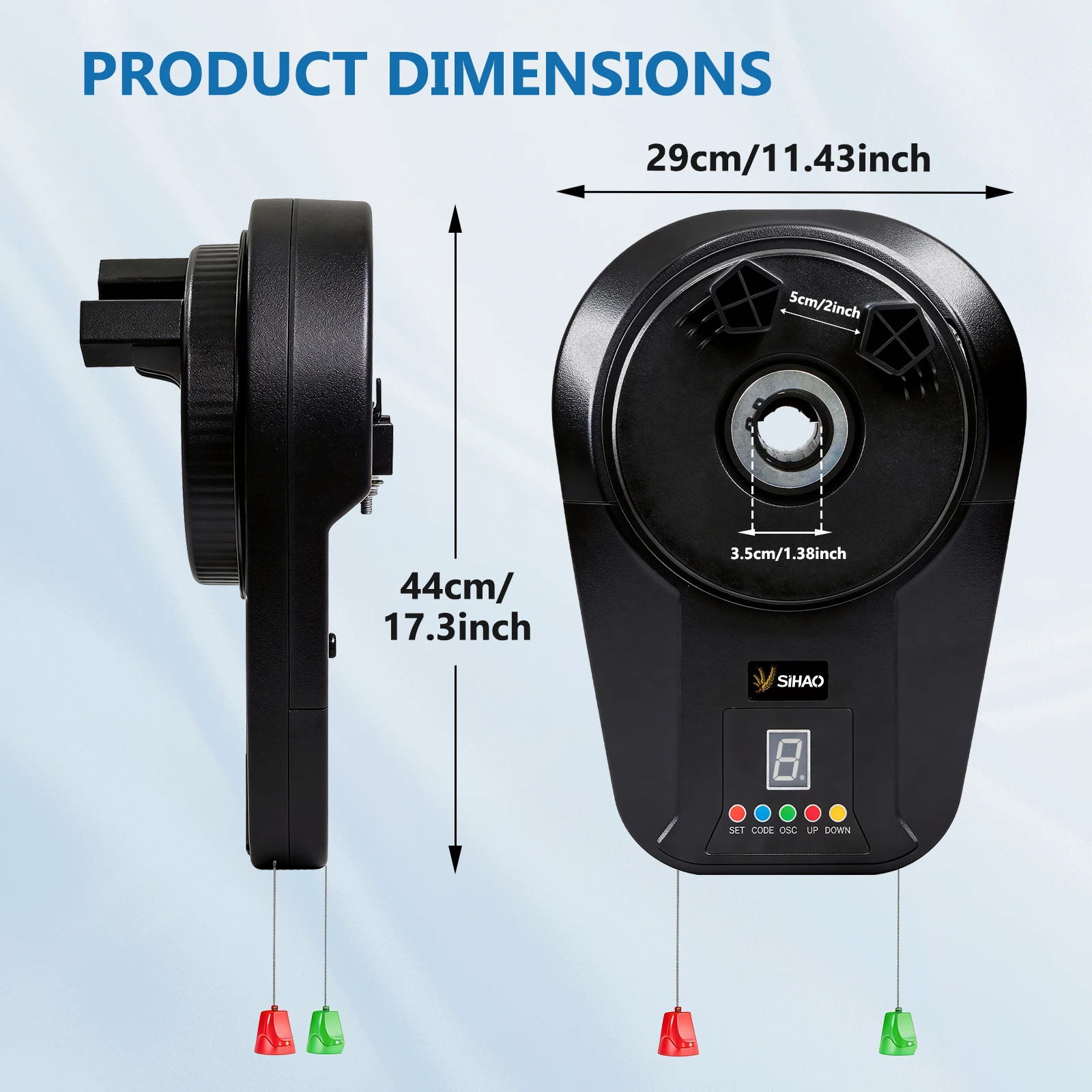 

SIHAO 400N Garage Door Opener Automatic Electric Rolling Operator Gate with Remote Control Racks Operator for Hotel School