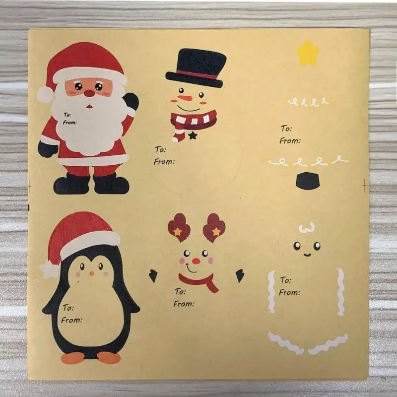 10 Chiếc Cá Nhân Dính Giáng Sinh Nhãn Gói Chuyển Nhãn Giáng Sinh Tên Miếng Dán Kính Cường Lực Cho Túi Kẹo Hiện Ốp Lưng