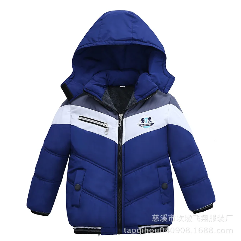 Children\'s Winter Jacket Boys Hooded Cotton Wear Snow Warm Jacket Coat For Baby Boy 3 - 6 years Kids Overcoat Clothing