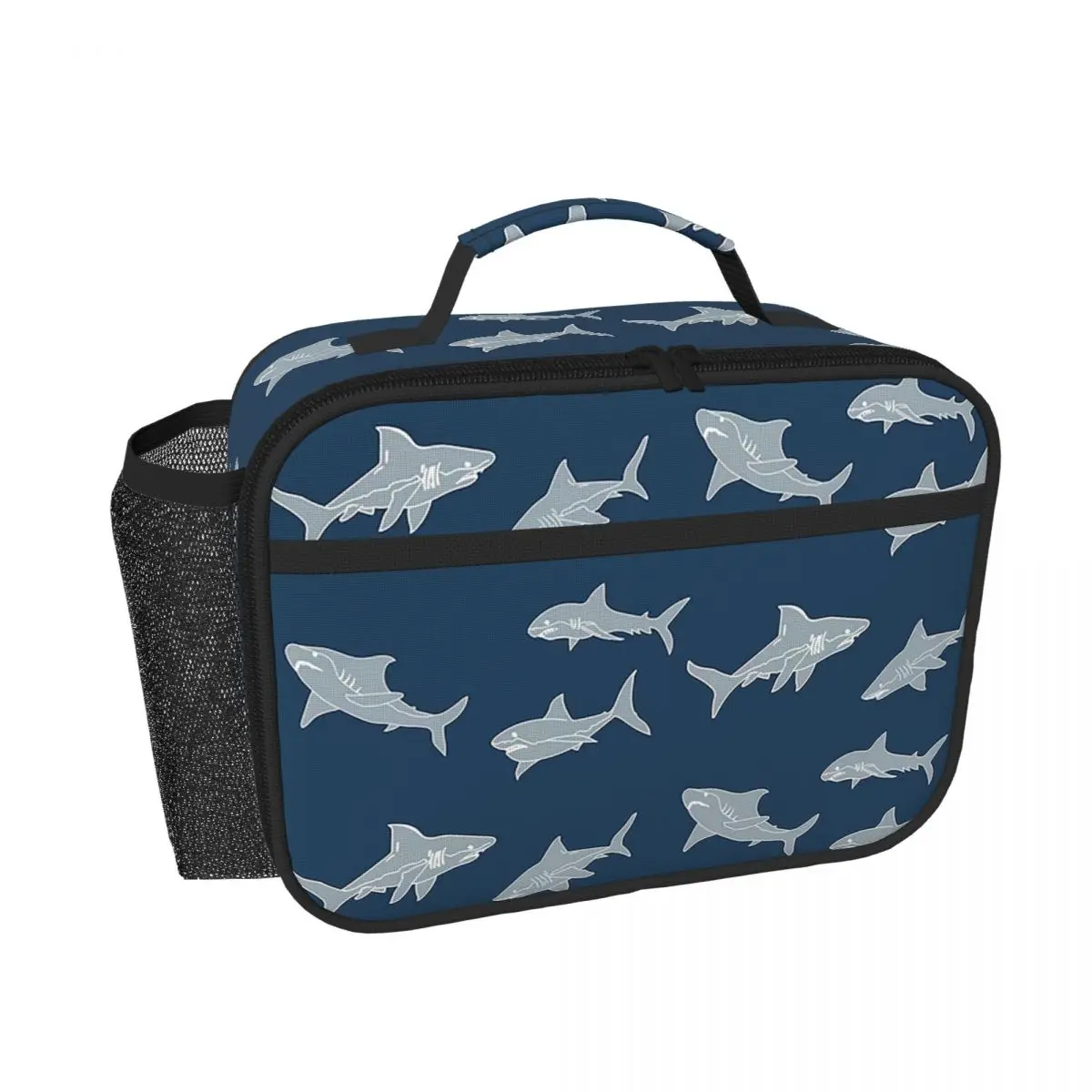 Shark Frenzy Animal 9 Insulated Lunch Bag for Women Children Leakproof Food Boxes Thermal Lunch Box Tote