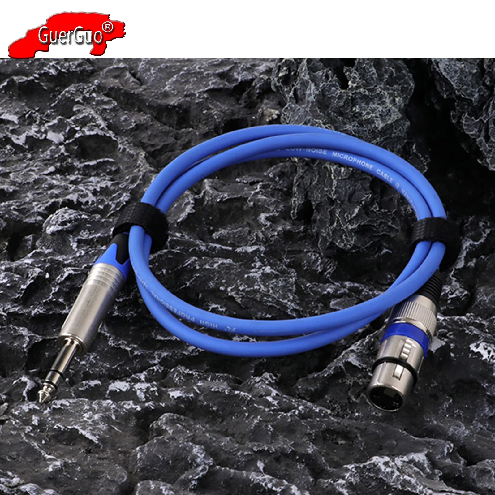 Kabel 3-pinowy XLR żeński do 6,35 mm 1/4 "TRS Stereo Jack Zbalansowany przedłużacz audio MIC Interconnect Line do głośnika Mixer Amp