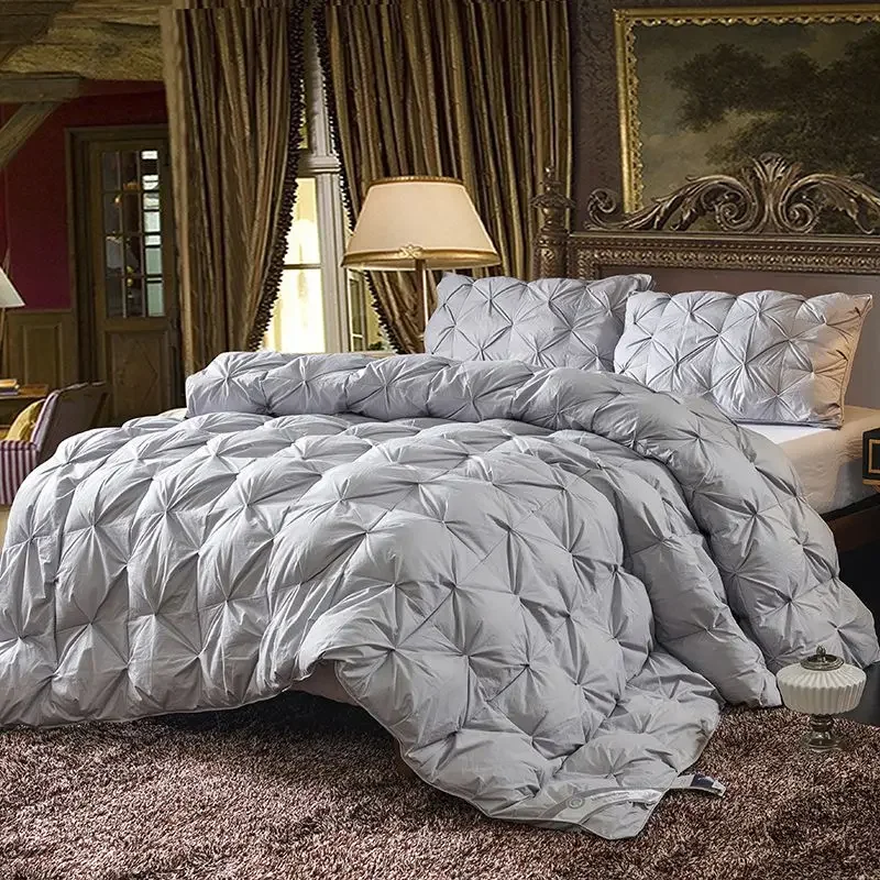 

Duck Down Duvet bed velvet Comforter Queen King Feather Quilts winter Keep warm double bed duvet Quilt