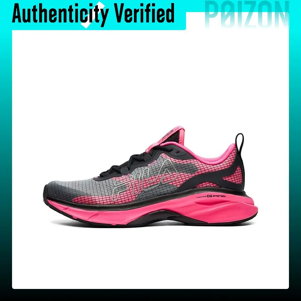FILA Athletics Running Shoes Women's Low-top Black/3M Reflective Silver/Pink A12W112203FBS