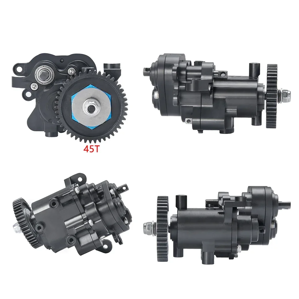 CNC Metal Gearbox with Shifting Slipper Clutch and Transmission Internal Gears for 1/10 RC Crawler TRX4 Bronco TRX6 G63 Upgrade