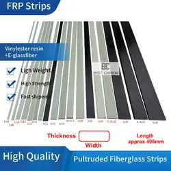 Free shipping 1mm 2mm 3mm 4mm 5mm 6mm thickness, 500mm length Flat Pultruded Fiberglass strip,frp rod, gfk rod ,kite pole