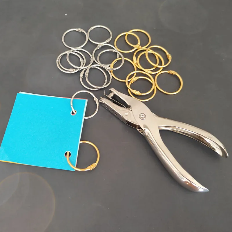 

Дырокол 6 мм с одним отверстием, 20 шт., переплетные кольца, емкость 8 листов, дыроколы для ручной бумаги, скрапбукинга для домашнего офиса, школьные принадлежности