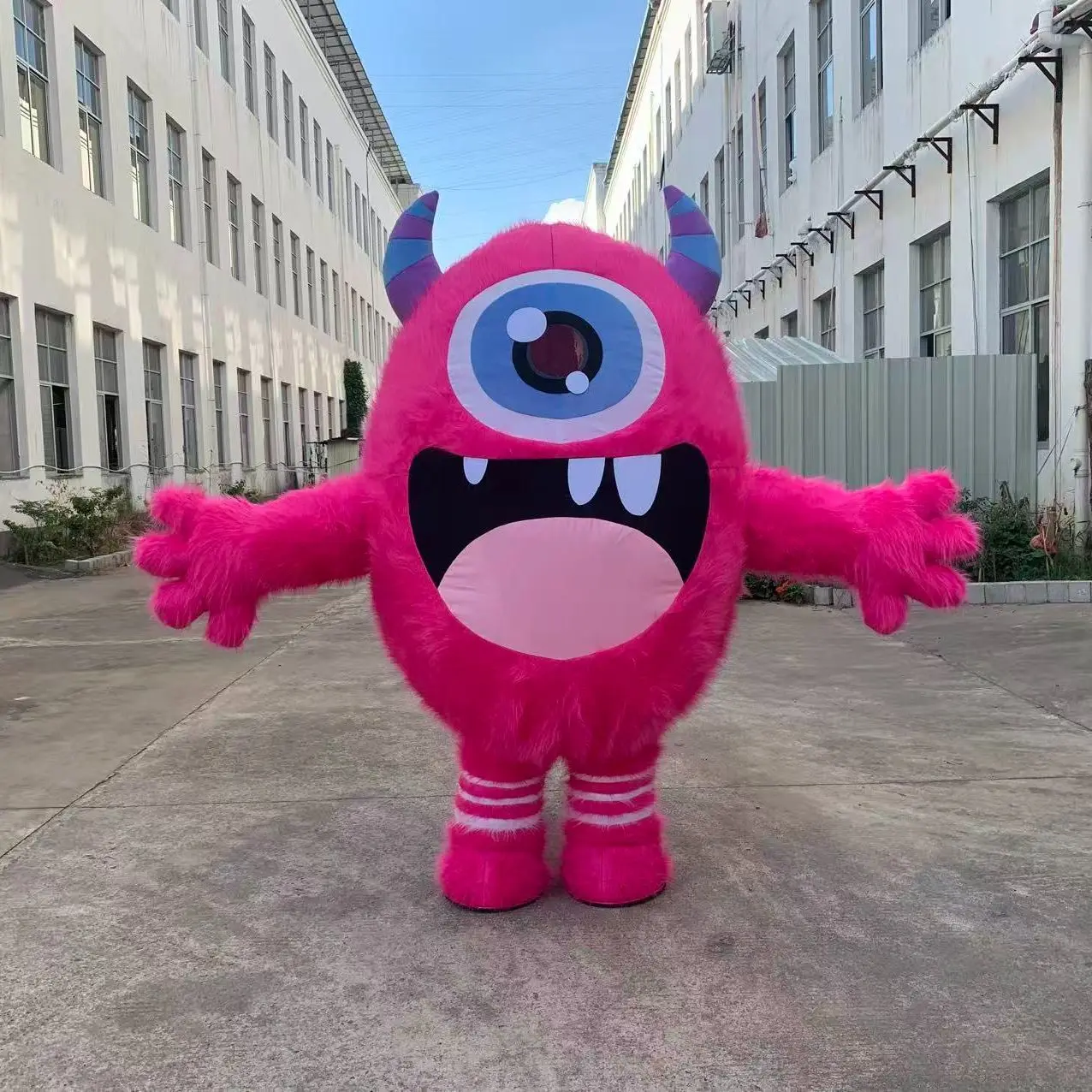 

Inflatable Colorful Monster Mascot Costume Inflatable 2m/2.6m for Adults Halloween Christmas Wearable Outdoor No Battery
