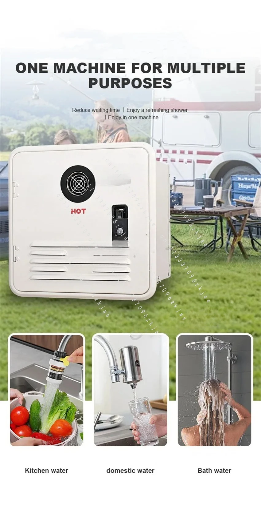 On Demand Instant Hot 18KW Heating 2L Water Heater High Altitude Available and Multi-function Controller