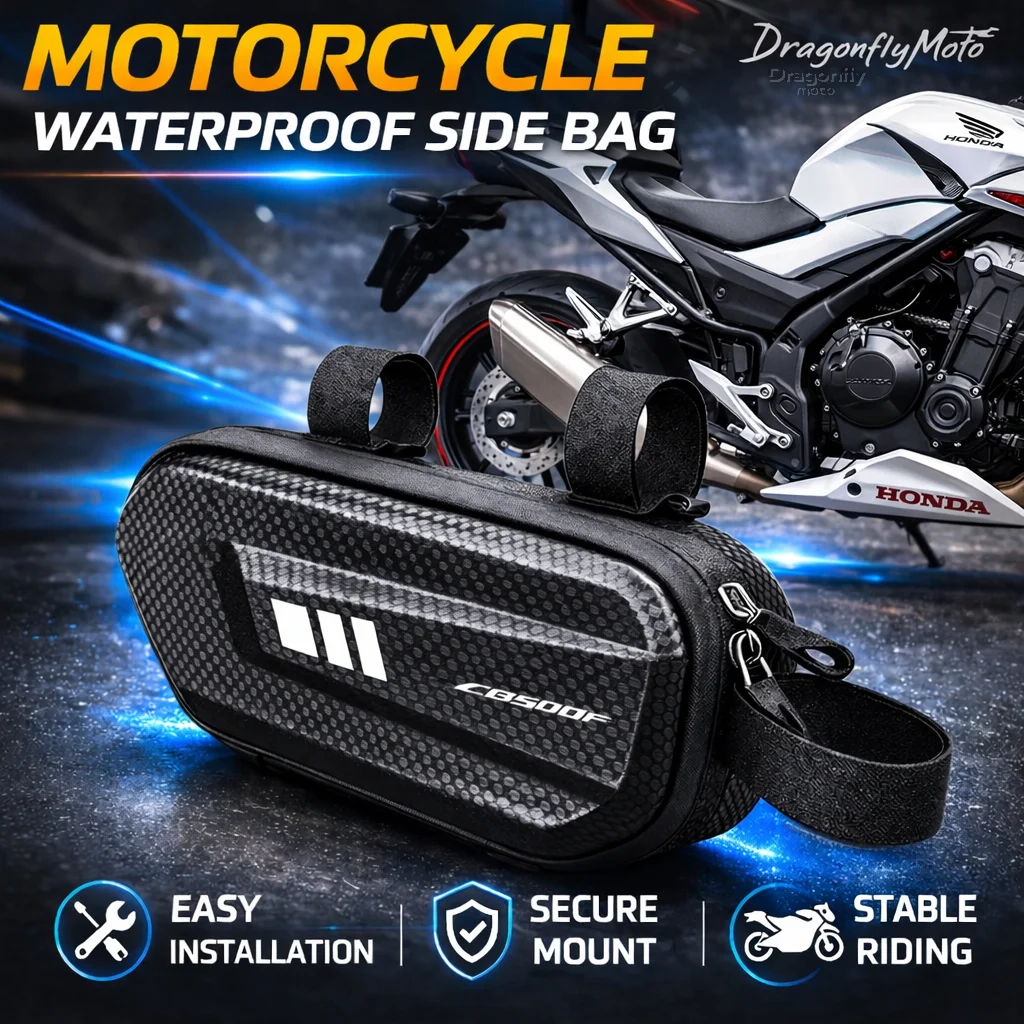 

Large Capacity Motorcycle Side Bag For Honda CB500F CB 500F CB500 F Waterproof Multifunctional Storage Pouch Hanging Bag