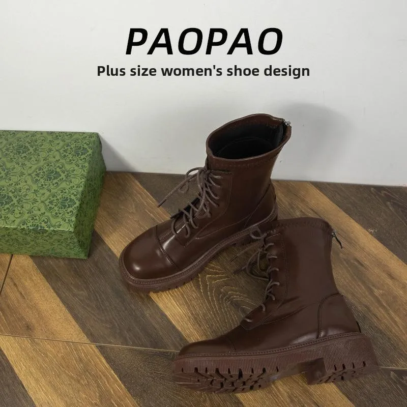 

Женские ботинки больших размеров, широкие ботинки с мехом с поясом, зимние модные тонкие ботинки, сапоги до середины икры для молодых женщин