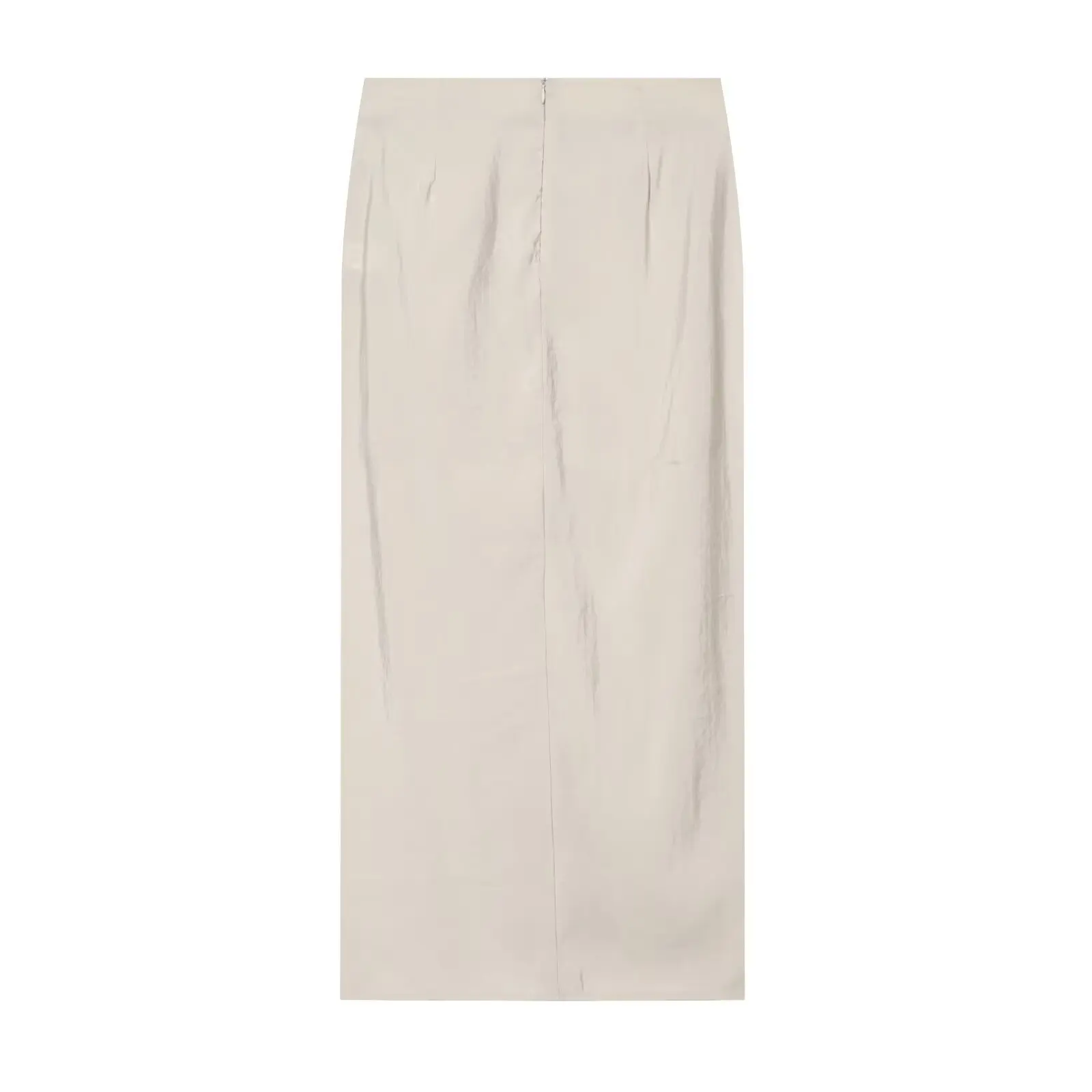 Fashionable Midi Skirt for Women Organic Cotton Casual Straight Cut Skirt Elegant Pleated Wrap Scarf Design Cross-Border Style