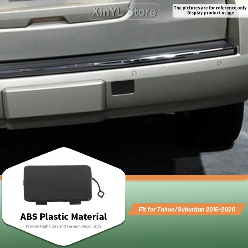 Car Tow Hook Cover Trim Protector Decoration For Chevy Tahoe For Chevrolet Suburban 2015-2020 Black Auto Exterior Accessories