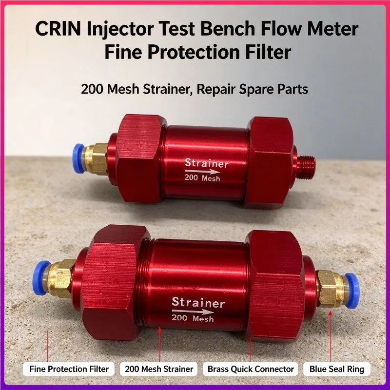 CRIN Injector Test Bench Flow Meter Fine Protection Filter, Repair Spare Parts