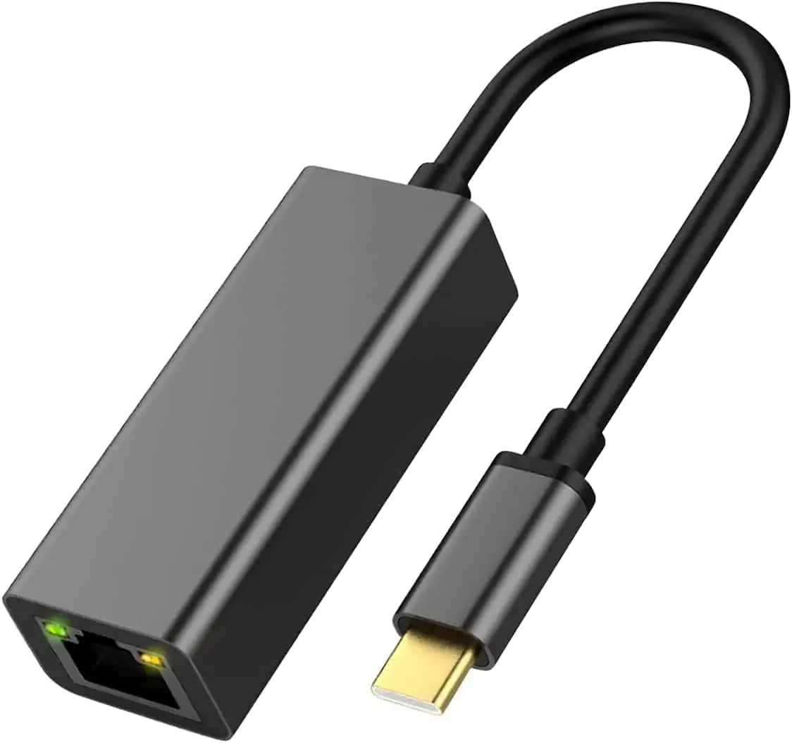 

Адаптер USB-C — Ethernet, адаптер USB Type-C — RJ45 Gigabit LAN для MacBook Pro/Air, Dell XPS и многого другого