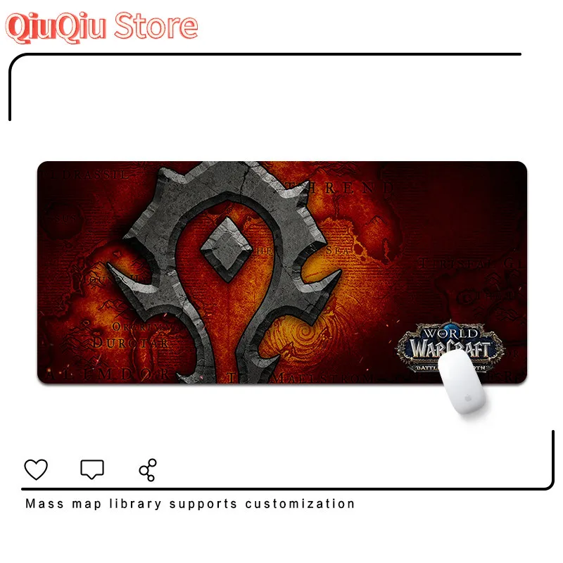 World of Warcraft Mouse Pad Arthas Anime Game Pads Large Custom Dirt-Resistant Computer Desk Mat Keyboard Rug