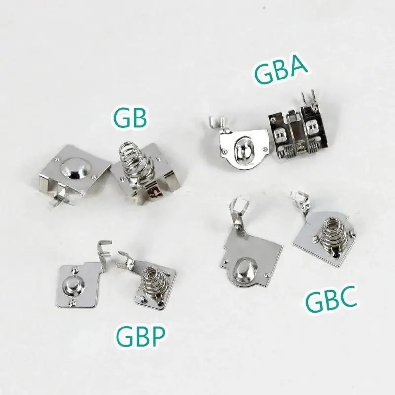 1/5 Sets Battery Spring Replacement For Nintendo Gameboy GB GBA GBC GBP Motherboard Battery Terminals Spring Contacts
