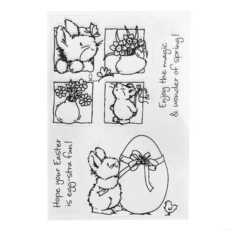 

X6HC силиконовые штампы, вырубные штампы, прозрачный набор штампов, прозрачный мультяшный вырезанный штамп, DIY цветок, 3D для