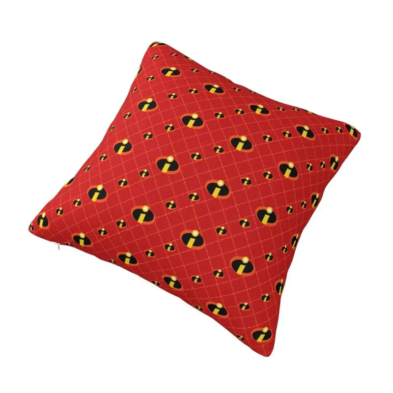 Custom The Incredibles Cartoon Pillow Case Cushion Cover Decoration Salon Square Pillowcase