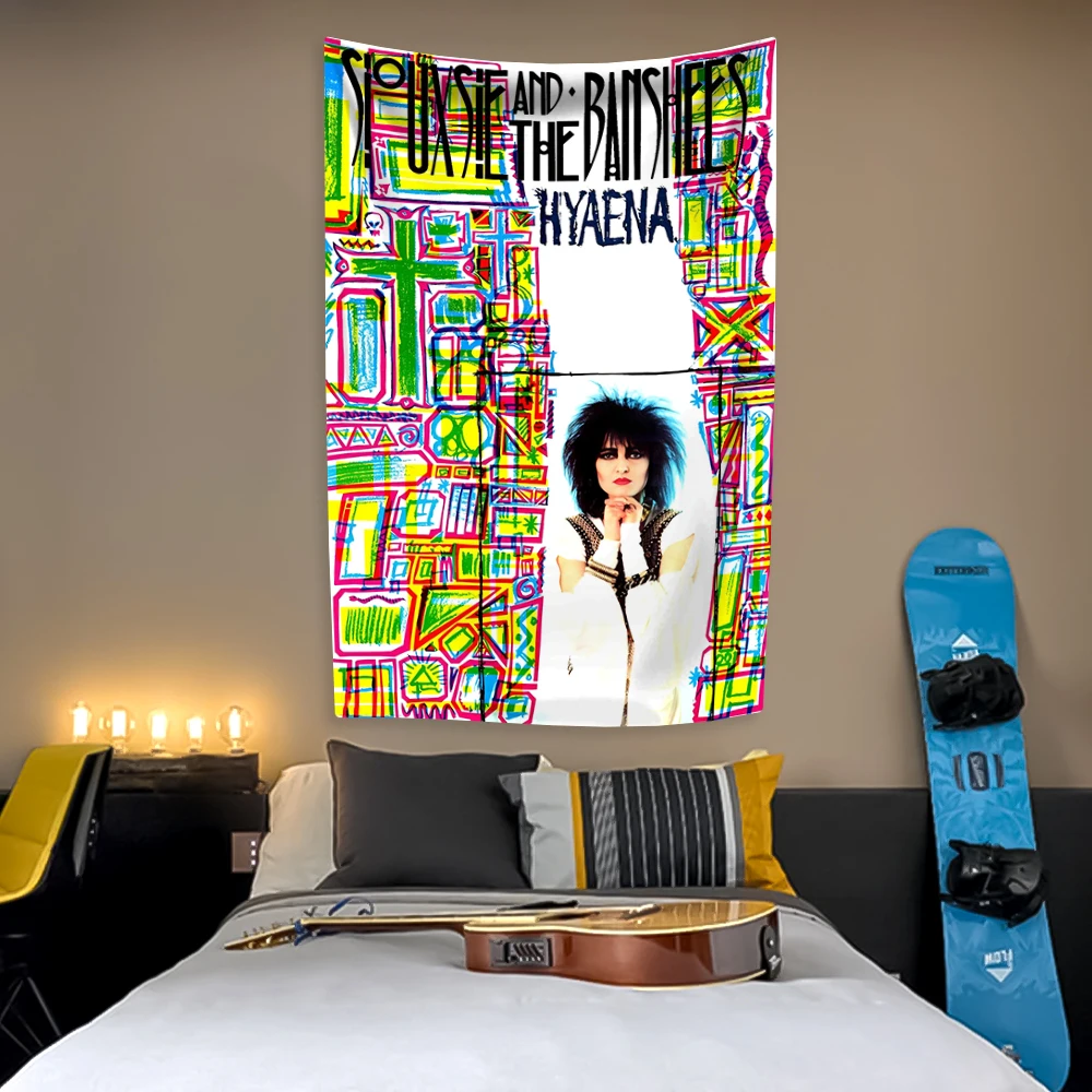 Gothic Rock Band Tapestry Siouxsie And The Banshees decorazione della casa camera da letto dormitorio Party sfondo appeso a parete panno di copertura