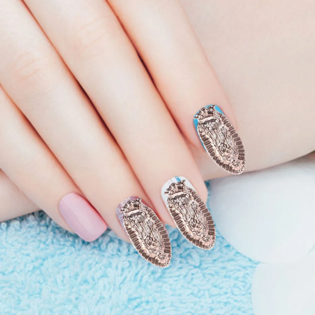 

40 Pcs Nail Art Decorations Cute Charms for Nails Manicure Metal Jewels Alloy Decors