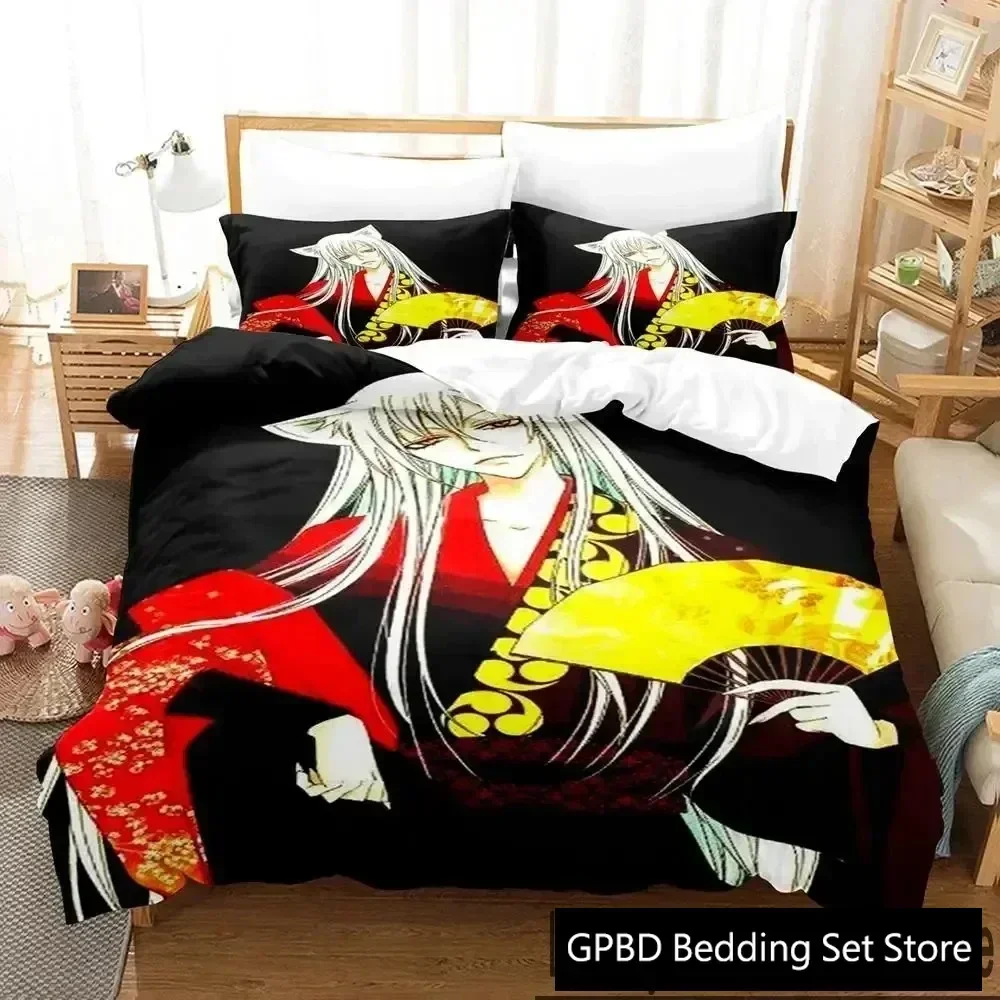 3D Print Kamisama Kiss Tomoe Anime Bedding Set Boys Girls Twin Queen King Size Duvet Cover Pillowcase Bed boys Adult