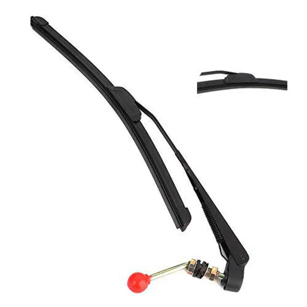 250/300mm Hand Operated Front Windshield Wiper Manual Wiper Universal Wiper Kit for Agricultural Vehicles ATVs UTV Car Wipe Kit