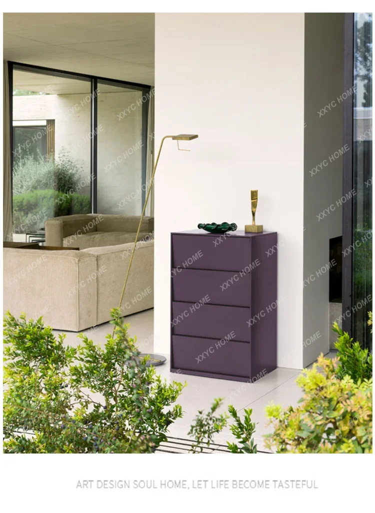 NN  minimalist paint chest cabinet bedroom storage cabinet