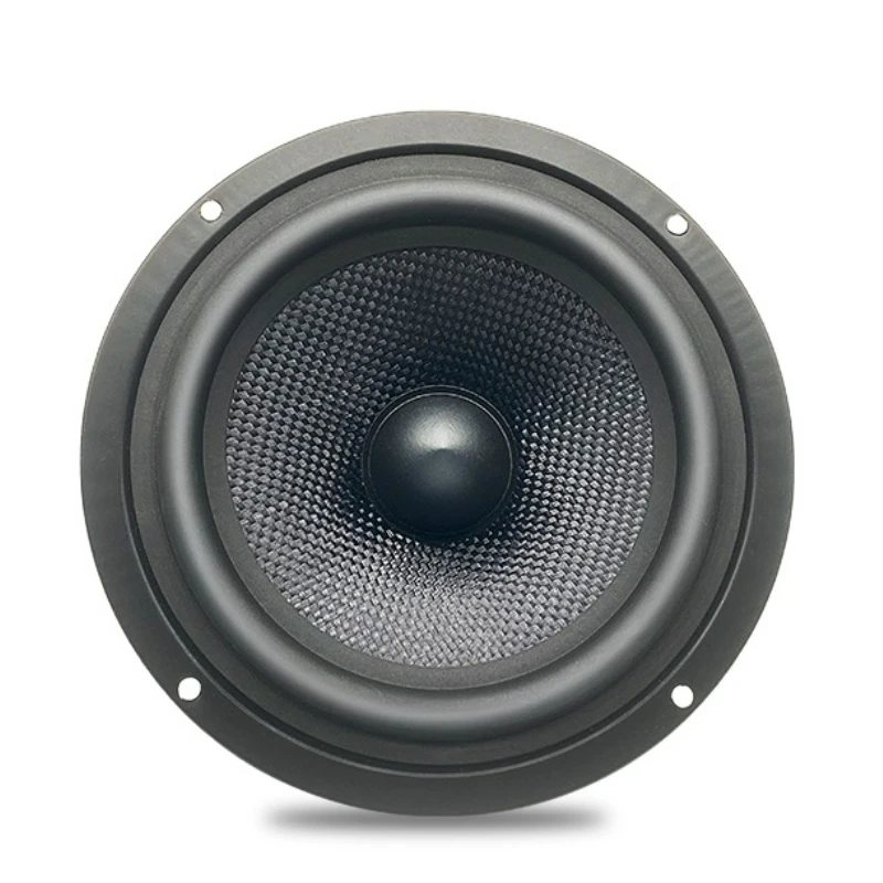 SOTAMIA 1pcs 5.5 Inch Midrange Speaker 4/8 Ohm 30W Bullet Braided Basin Three-way Frequency Audiophile HIFI Speaker for Home Car