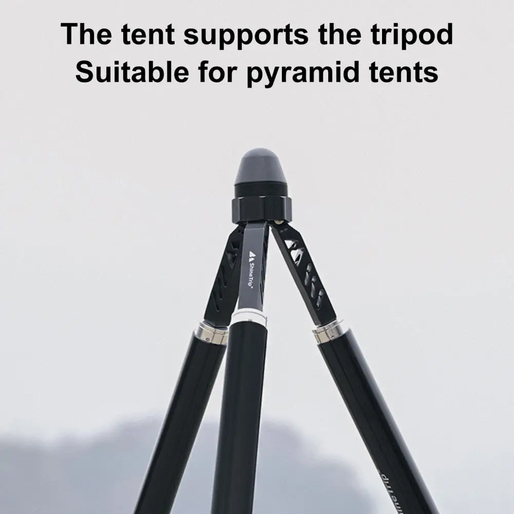 Aluminum Alloy Tent Tripod Adjustable Nuts Multifunctional Long Lasting Pyramid Tent Support Tent Tripod Bracket