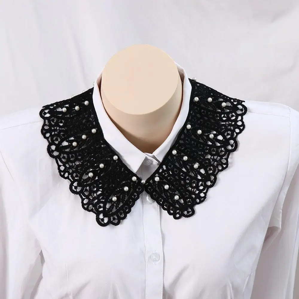 Doll Collar Lace Fake Collar Dress Decorative Shoulder Clothes Accessories Decoration Shirt Collar Cotton Pearl Shawl