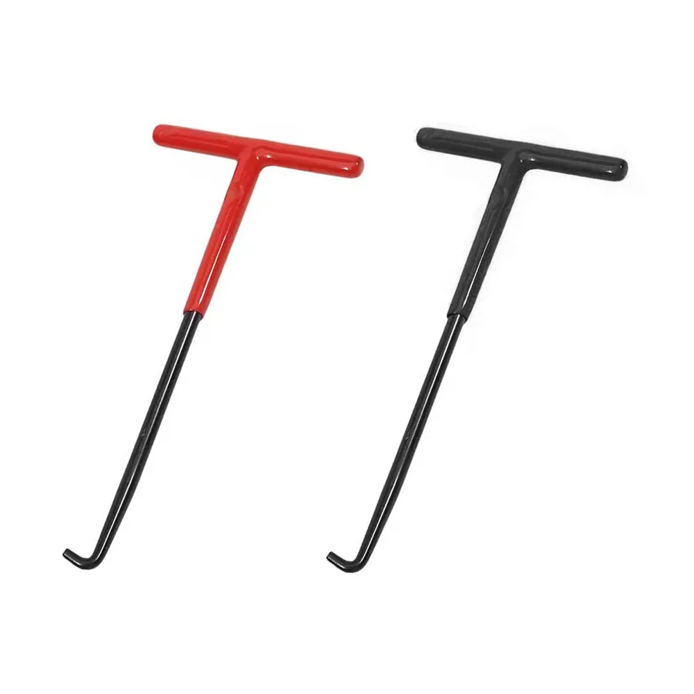 1 قطعة دراجة نارية العادم خطاف بنابض T على شكل مقبض العادم الأنابيب الربيع مجتذب المثبت السنانير أداة إصلاح للدراجات النارية دراجة