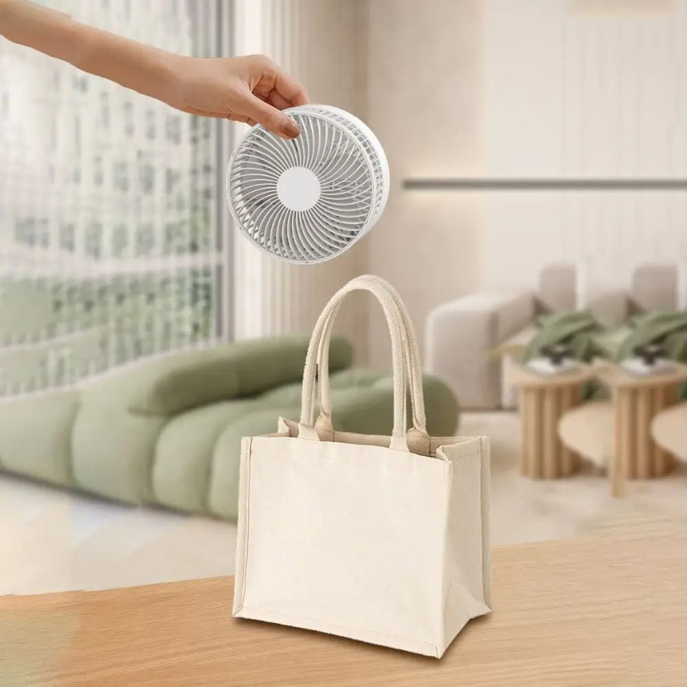 

3600mAh/1800mAh USB Desk Fan Strong Wind 4 Speed Adjustable Desktop Table Fan Foldable Quiet Operation Portable Rechargeable Fan