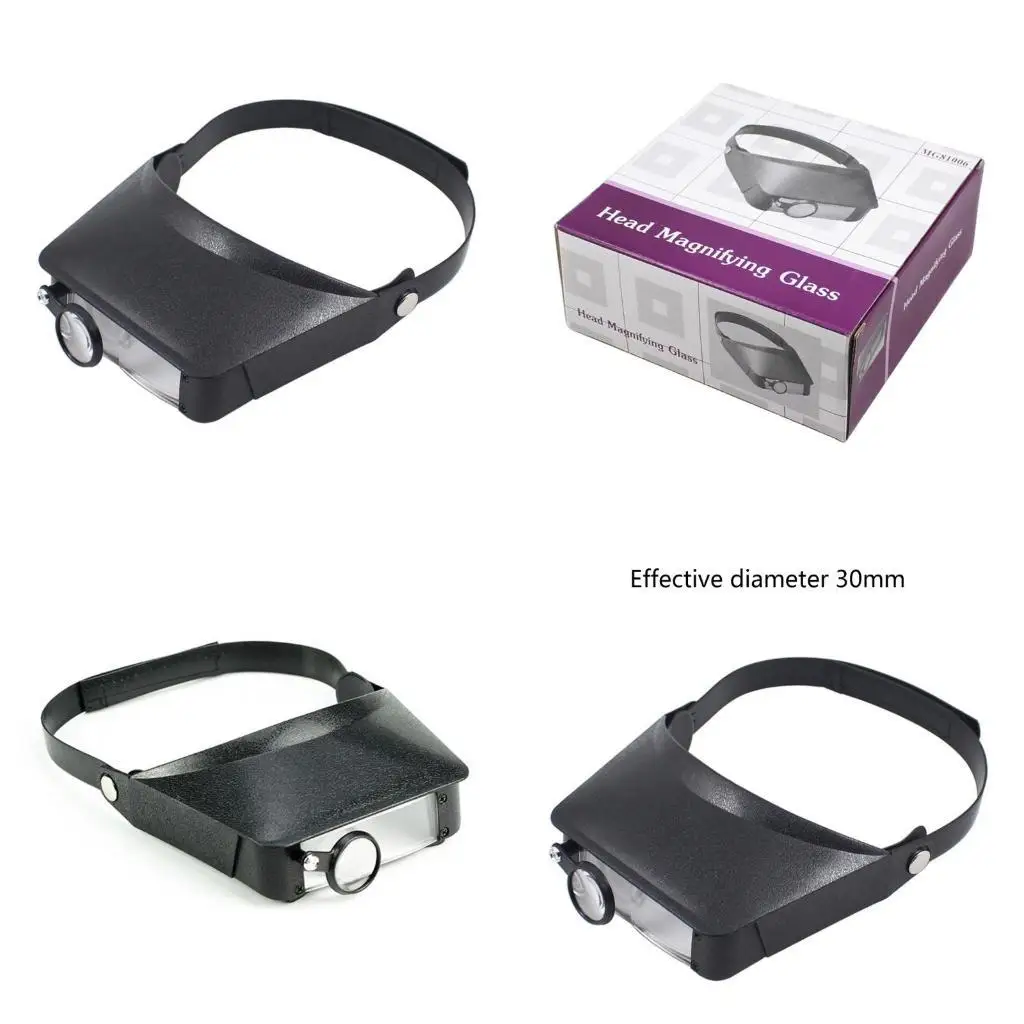 

Y1UD Head-mounted Glass Multiple Adjust Reading Workers Repair Magnifier