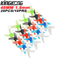 20PCS/10Pairs LDARC 48MM 4-blade PC Propeller CW CCW 1.5mm Mounting hole for Tiny R7 7X FPV+ 8X DIY FPV Brush Mini Drone