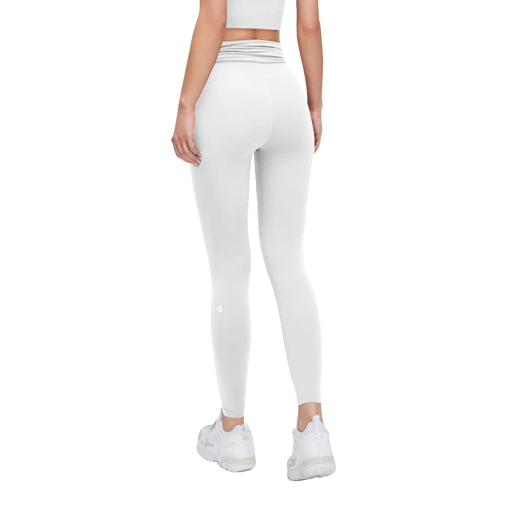 OhSunny Leggings da allenamento morbidi a pieghe a vita alta per donna elasticizzati in 4 direzioni, pantaloni da yoga con protezione solare UPF50+, palestra da corsa all'aperto