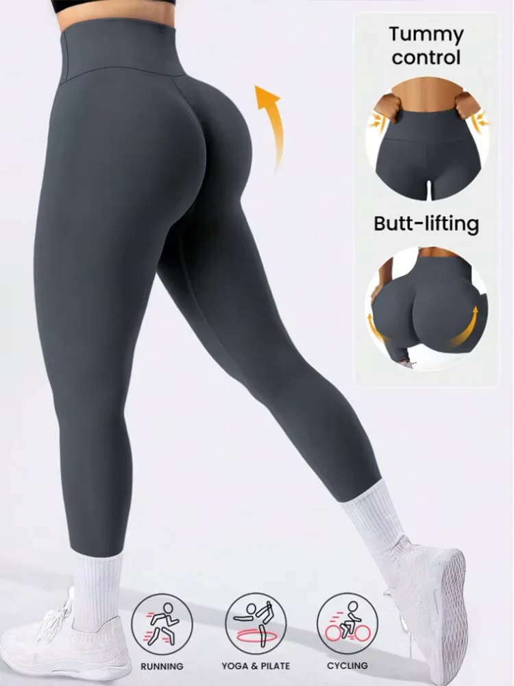 Yoga Pants Sport Leggings For Women High Waist Quick Dry Booty Lifting Push Up Tights Fitness Jogging Workout Plus Size Trousers