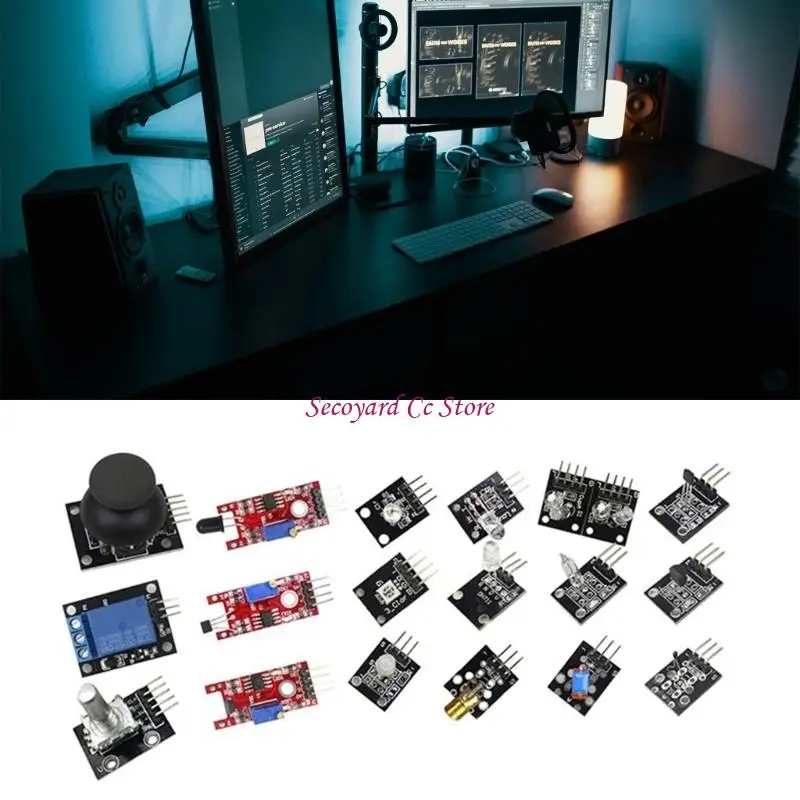 

N3UC Comprehensive 37pcs Sensors Modul Set For DIY Microcontroller Application