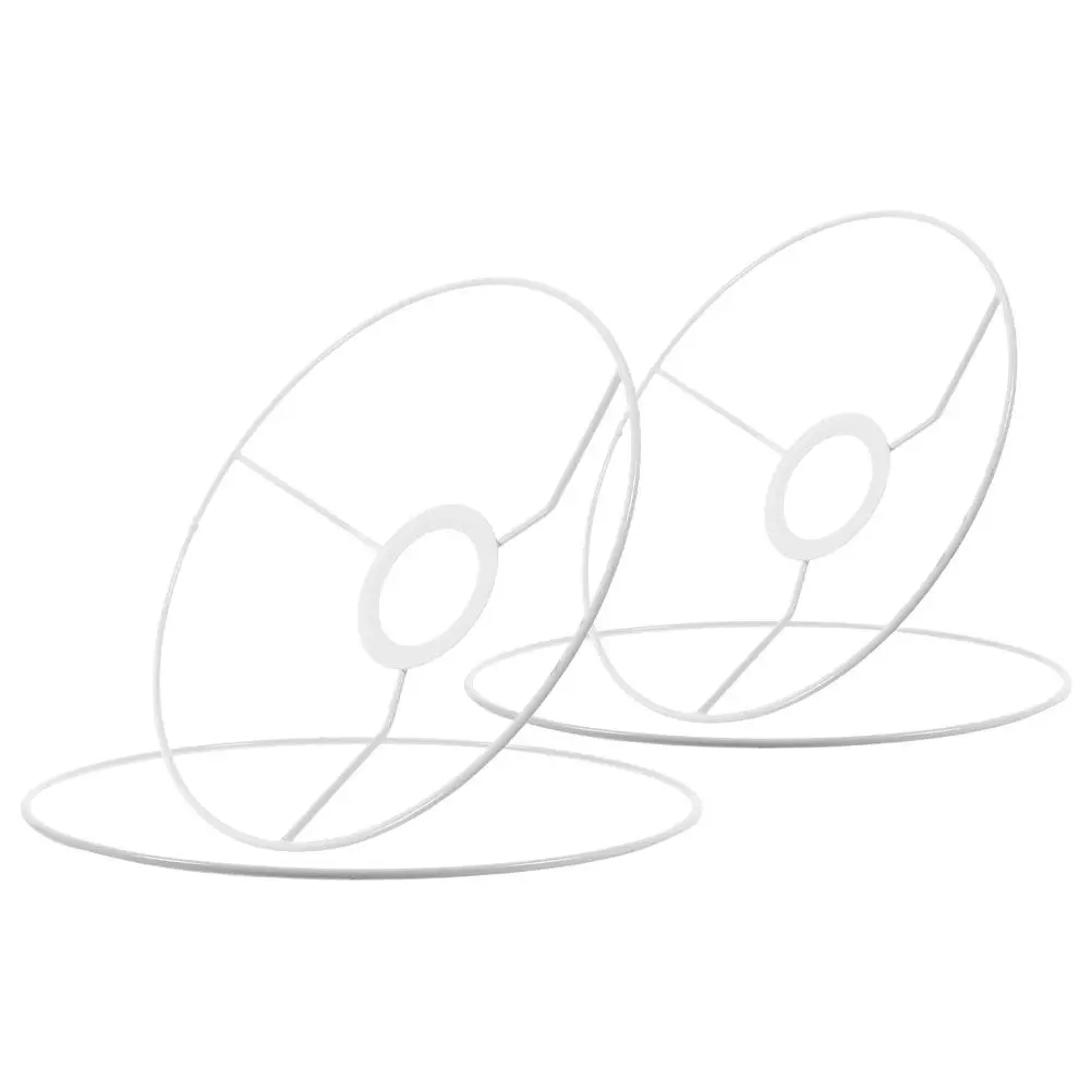 

2 комплекта металлических кольцевых рамок для абажуров, прочные кронштейны для абажуров своими руками, для потолочных светильников, люстр, настольных ламп, опоры для светильников