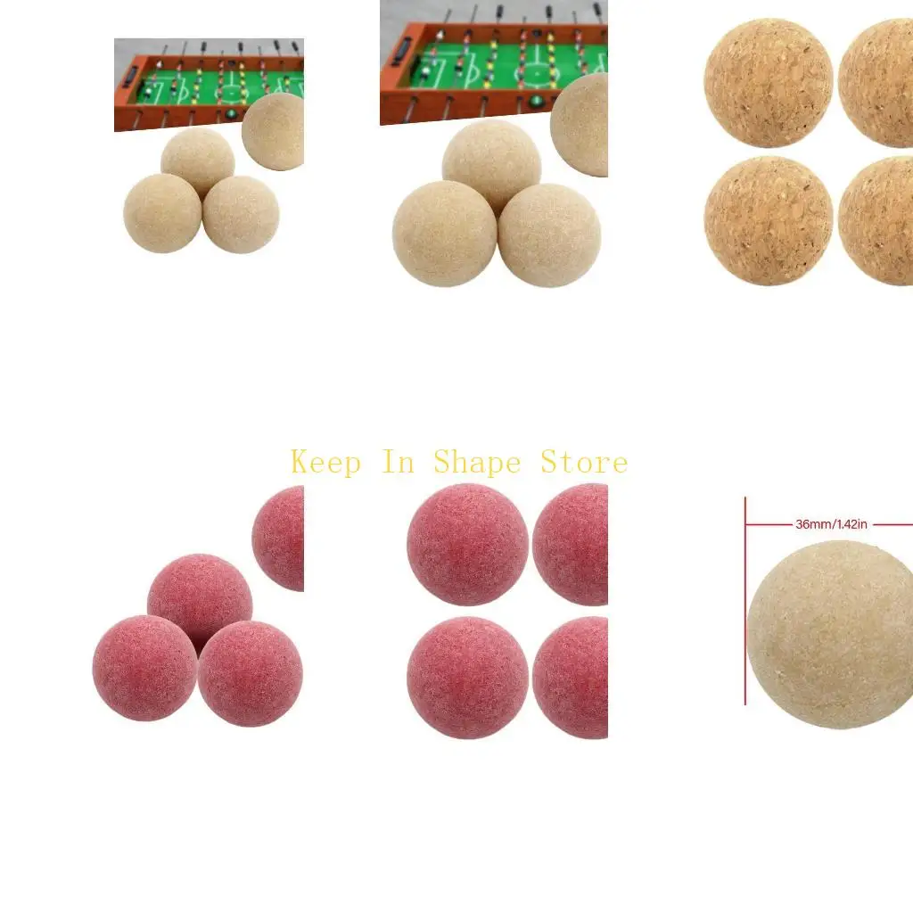 

U1JC 4Pcs HIPS Cork 36mm Foosball Table Football Cork Soccer for Table Soccer Foosball Replacement Cork Foosball Set