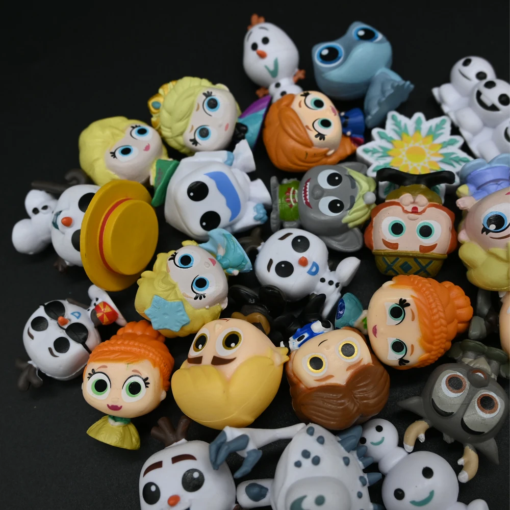 24 قطعة/المجموعة الكرتون أنيمي إلسا آنا أولاف كريستوف هانز ملكة الثلج عمل الشكل جمع نموذج لعب للأطفال هدية الكريسماس #4