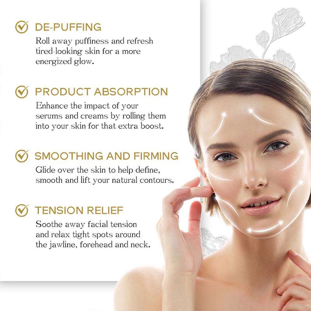 Beauty Massage Stick，Aluminum Alloy，Face Lifting，Skin Firming，Portable Massager，Face Neck Body Skincare Tool