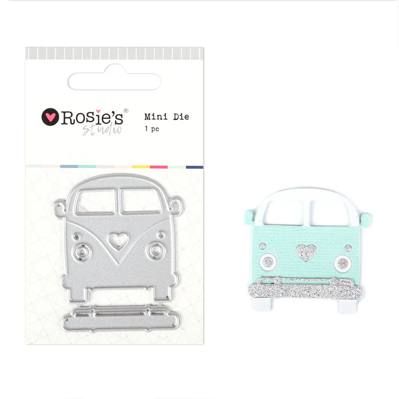 Mini Bus Metal Cutting Dies DIY Scrapbooking Photo Album Decorative Embossing PaperCard Crafts Die