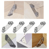 42Pcs(6Pcs Corner Bracket+36Pcs Screw)  Furniture Supports with Screws Heavy-Duty Stainless Steel Corner Brackets Durable Shelf