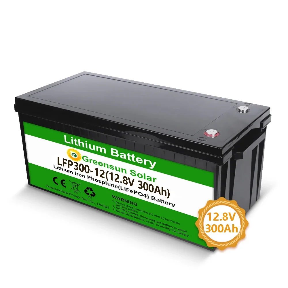 

Rechargeable Solar Batteries 12v 300ah 200ah 100ah LiFePO4 Lithium Battery 18650 For Solar System