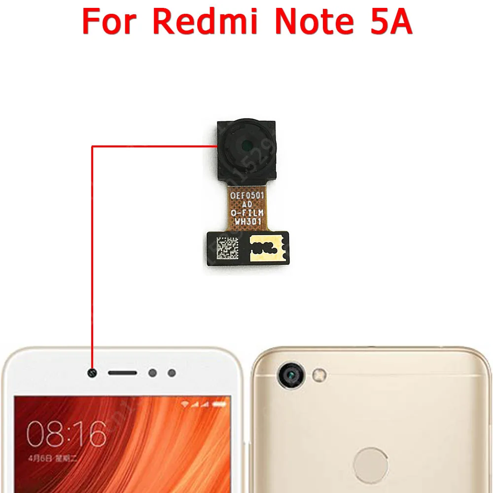 Front Camera For Xiaomi Redmi Note 5 5A 6 7 8 8T 9 9S 9T 10 11 Pro 10S Frontal Selfie Camera Module Facing Spare Parts