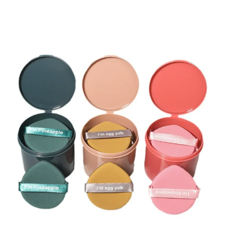 Spugne per soffio di polvere fissante ultra morbide Uova per trucco a doppio uso umide e asciutte per l'applicazione della fondotinta