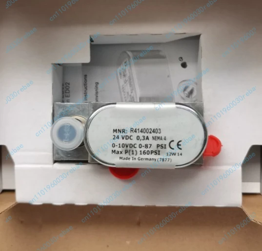 Accessories pressure regulating valve ed02, model r414002403, 24v dc power supply, 0-10v signal control, maximum pressure 160psi