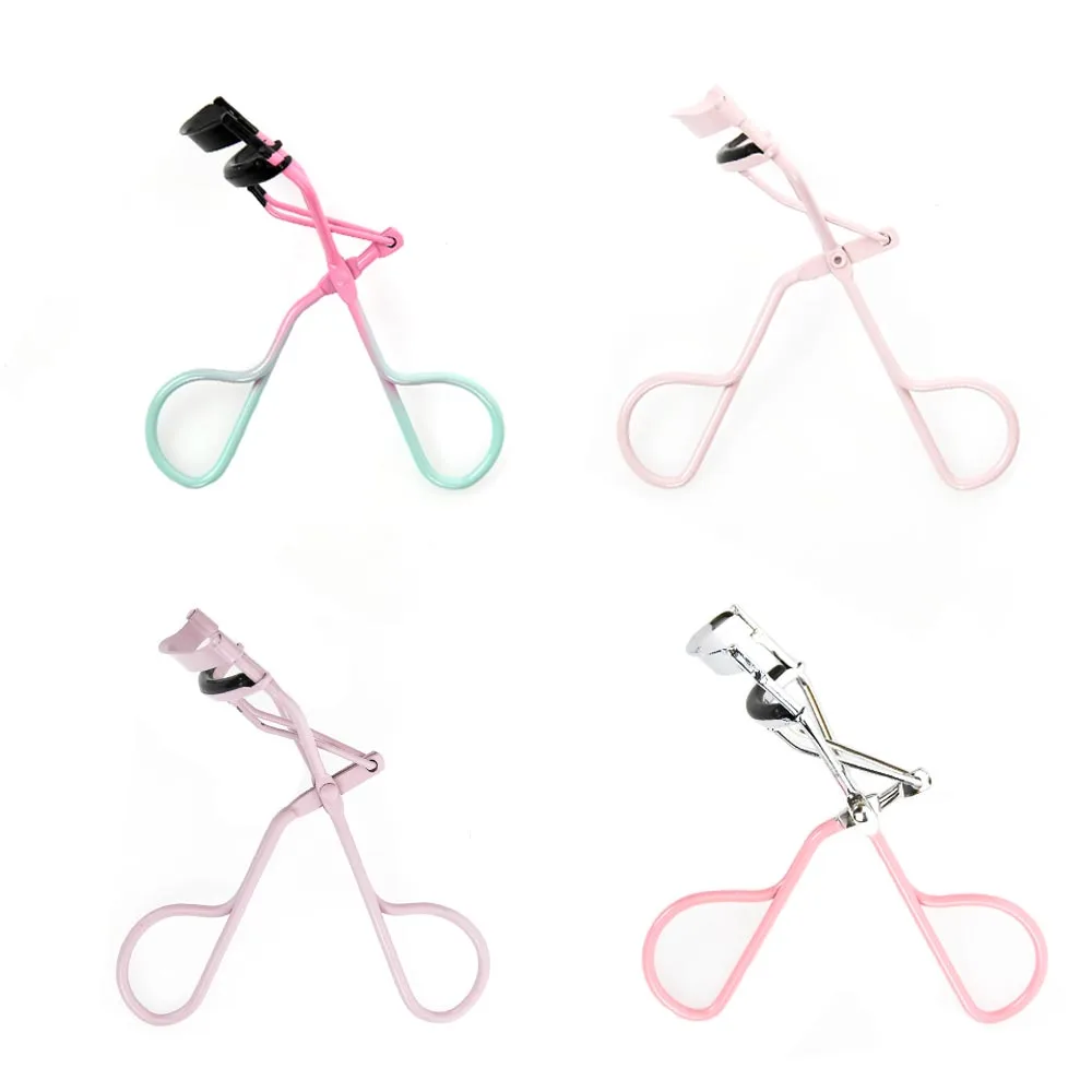 1pcs Pink Eyelash Curler Eyelashes Extension Supplies Stainless Steel Lashes Curling Clip Accessories Makeup Tools